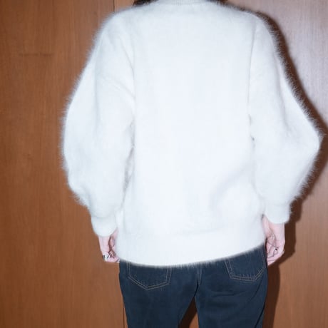 CLANE | BULKY SLEEVE ANGORA KNIT TOPS
