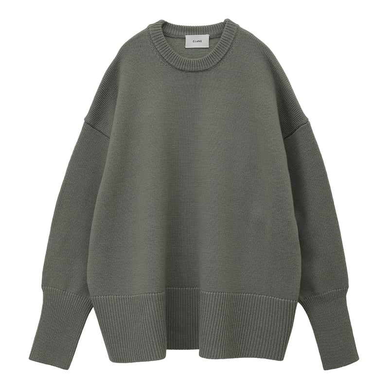 クラネ CLANE WIDE KNIT TOPS BALACLAVA SET （BLACK） CLANE（クラネ）の「CLANE/クラネ/WIDE KNIT TOPS BALACLAVA SET