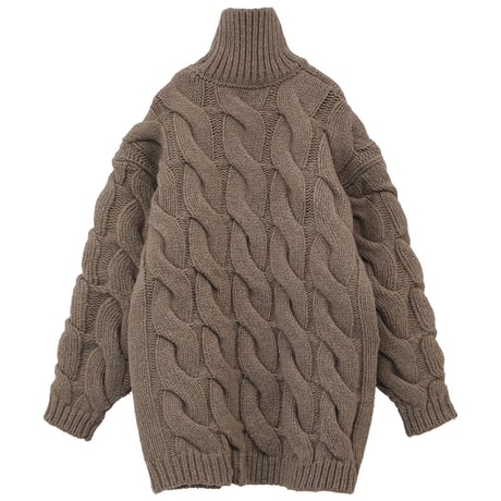 CLANE | BIG CABLE OVER KNIT TOPS