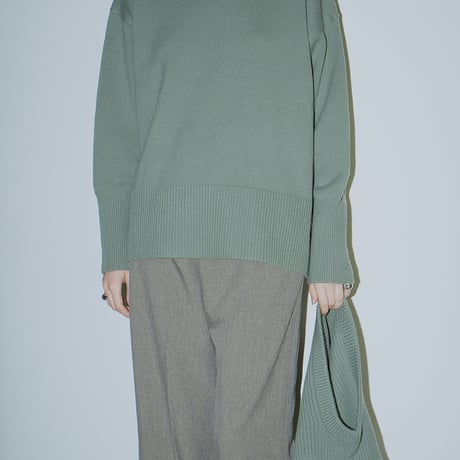 CLANE｜WIDE KNIT TOPS BALACLAVA SET