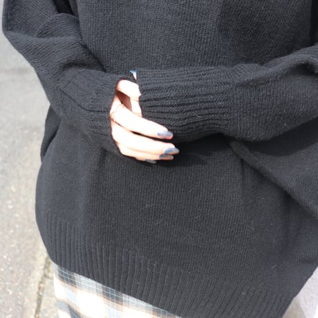 ウール＆カシミア コクーンドルマンニット