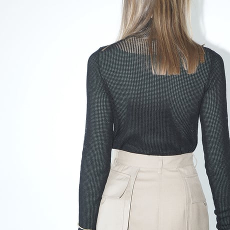 CLANE | H/N MESH KNIT TOPS
