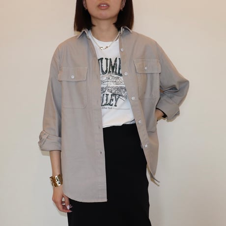 healthy denim | オーバーサイズミリタリーシャツ