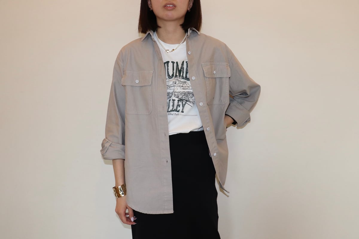 healthy denim | オーバーサイズミリタリーシャツ | ABIENTOT ONLI