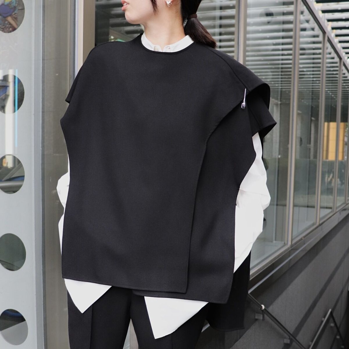 CHIGNON | 起毛ダブルクロスケープ | ABIENTOT ONLINE STORE
