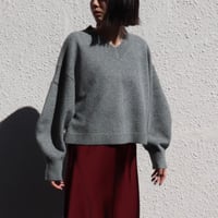 Vネックショートニットプルオーバー