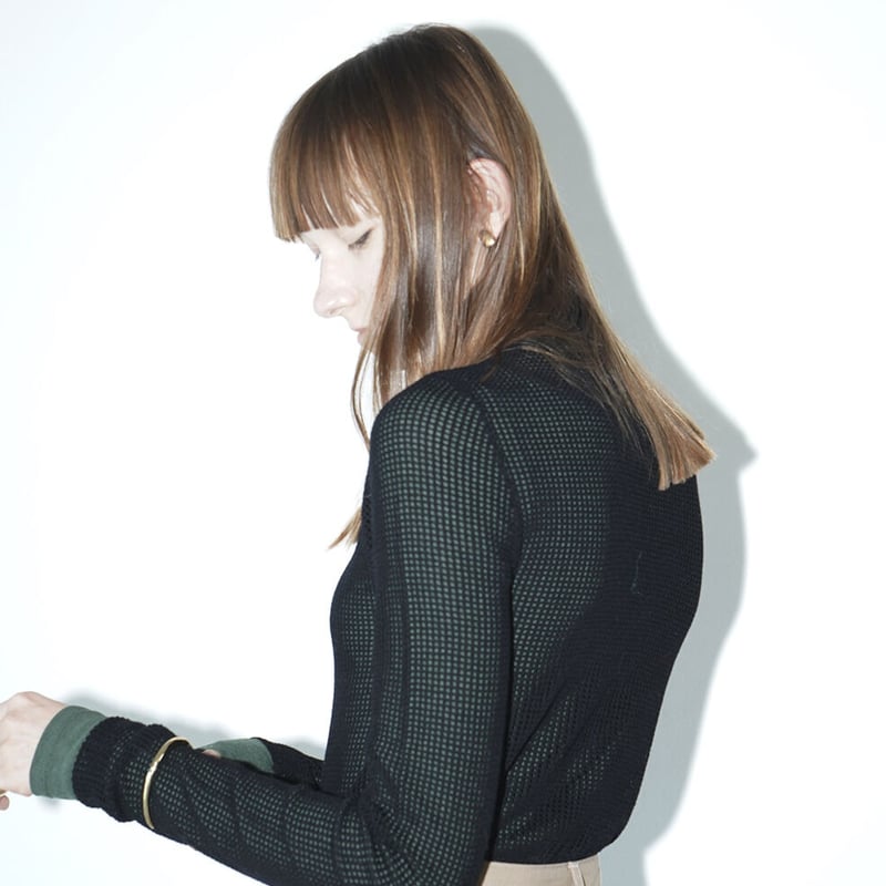 tシャツ CLANE/クラネ HIGH NECK MESH KNIT TOPS/ハイネック メッシュ トップス レディース FREAK'S STORE tシャツ CLANE/クラネ HIGH NECK MESH KNIT TOPS