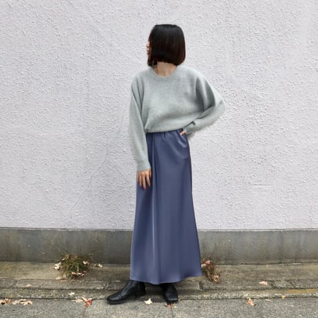 Dignite collier | ラメクルーネックニット
