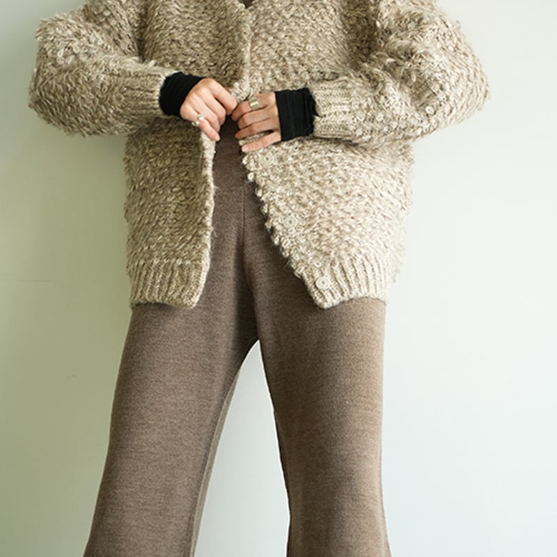 CLANE | MIX LOOP MOHAIR KNIT CARDIGAN | ABIENTO...