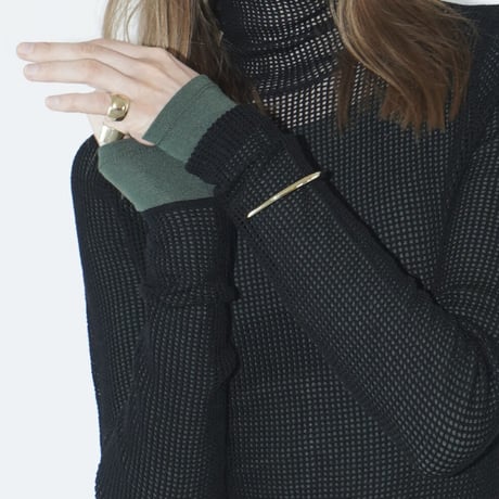 CLANE | H/N MESH KNIT TOPS