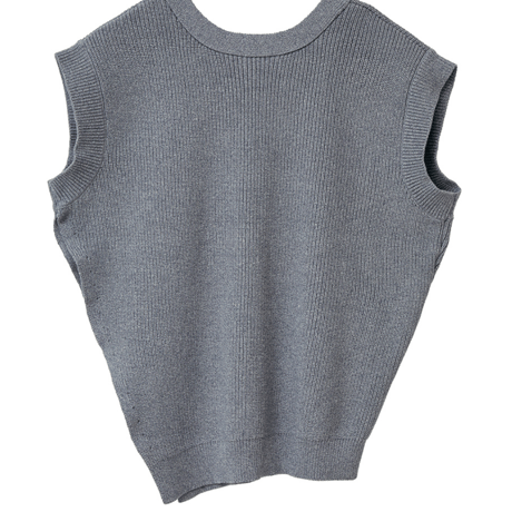 CLANE |  W FACE ASYMMETRY KNIT VEST