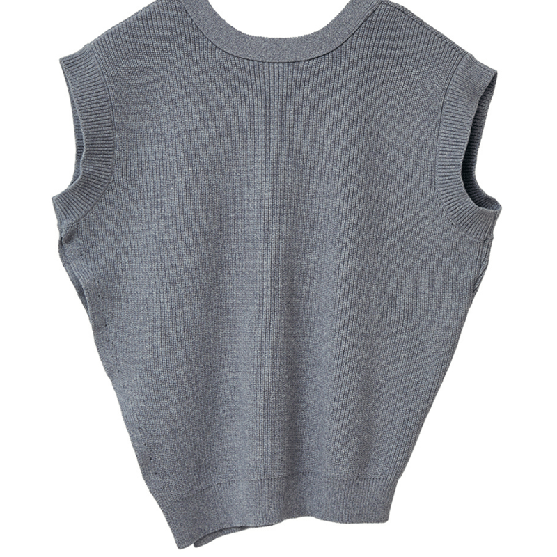 CLANE | W FACE ASYMMETRY KNIT VEST | ABIENTOT