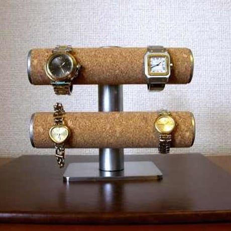 腕時計  飾る　手動式ウオッチスタンド　手動パイプ回転式