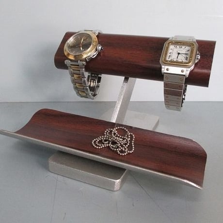木目調腕時計スタンド　190420