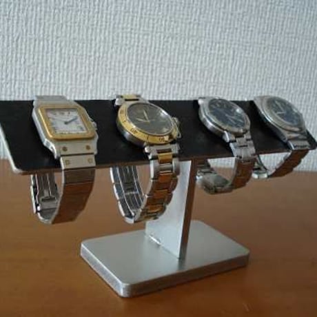 腕時計スタンド　　4本掛けブラックバー腕時計スタンド　120104