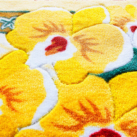 幸せの黄色い玄関マット「黄色い胡蝶蘭」【レギュラーサイズ】50×80cm【メーカー希望小売価格】
