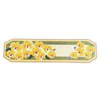 幸せの黄色い玄関マット「黄色い胡蝶蘭」【上り框】30×120cm【メーカー希望小売価格】