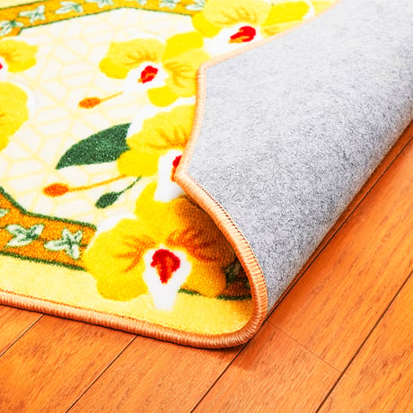幸せの黄色い玄関マット「黄色い胡蝶蘭」【レギュラーサイズ】50×80cm【メーカー希望小売価格】