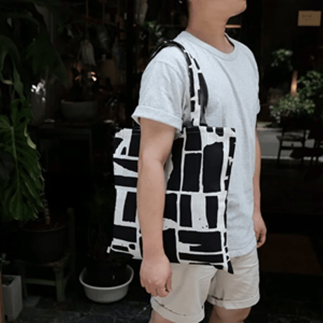 トートバッグ/Black&Grey