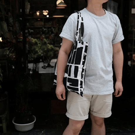 トートバッグ/Black&Grey