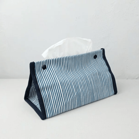 ティッシュカバー/Thin Navy Blue