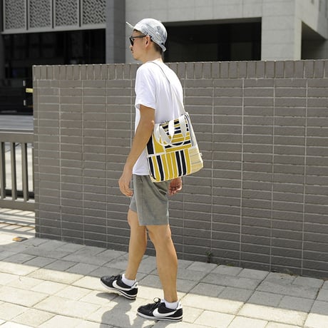メッセンジャーバッグ/Yellow&Navy