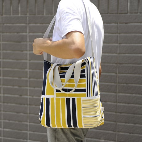 メッセンジャーバッグ/Yellow&Navy