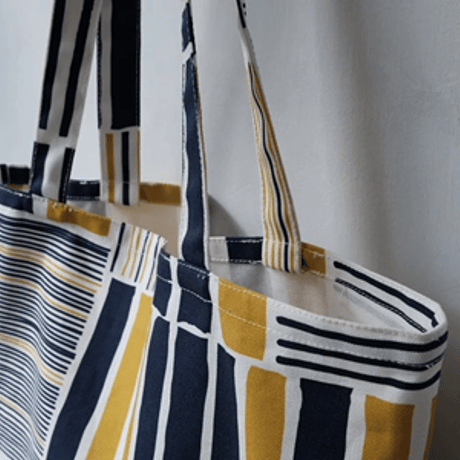 トートバッグ/Yellow&Navy