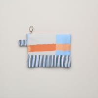 ポーチ（小）/Navy Blue × Orange&Blue
