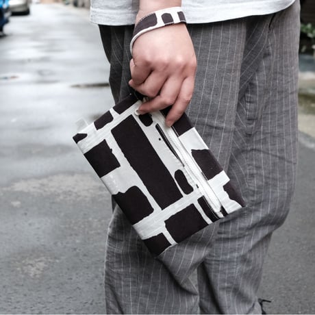 ポーチ/Black&Grey
