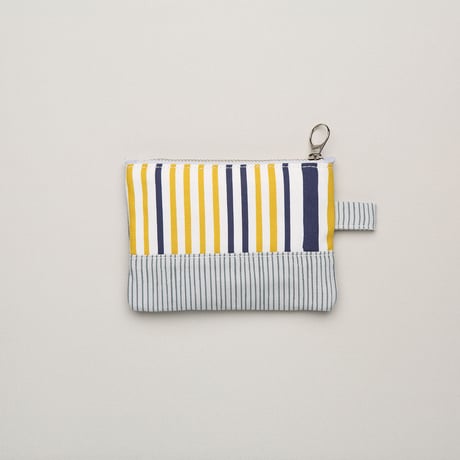 ポーチ（小）/Navy Blue × Yellow&Blue