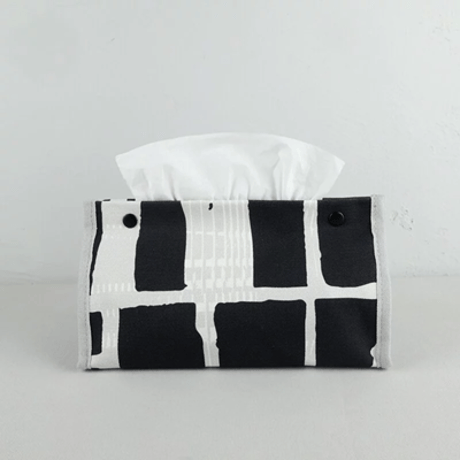 ティッシュカバー/Black&Grey