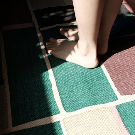 ラグ/Green Block
