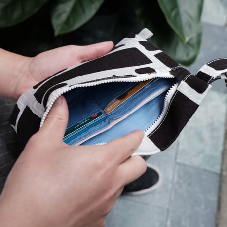 ポーチ/Black&Grey
