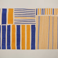 ラグ/Yellow&Blue