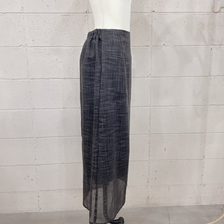 linen like sheer skirt