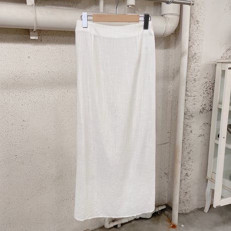 linen like sheer skirt