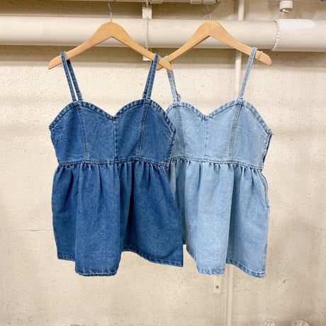 denim bustier