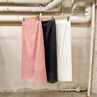 linen like sheer skirt