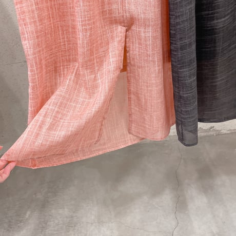 linen like sheer skirt
