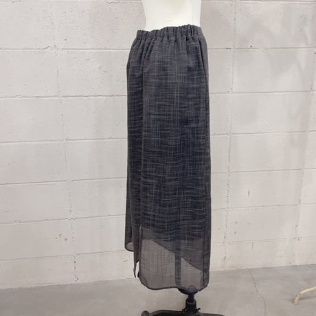 linen like sheer skirt