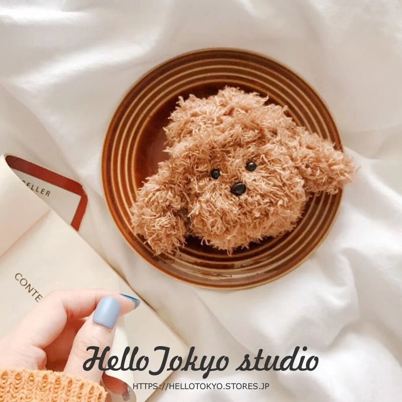 かわいい ぬいぐるみ テディ犬 エアーポッズケース 最新 Pro/3/2/1 