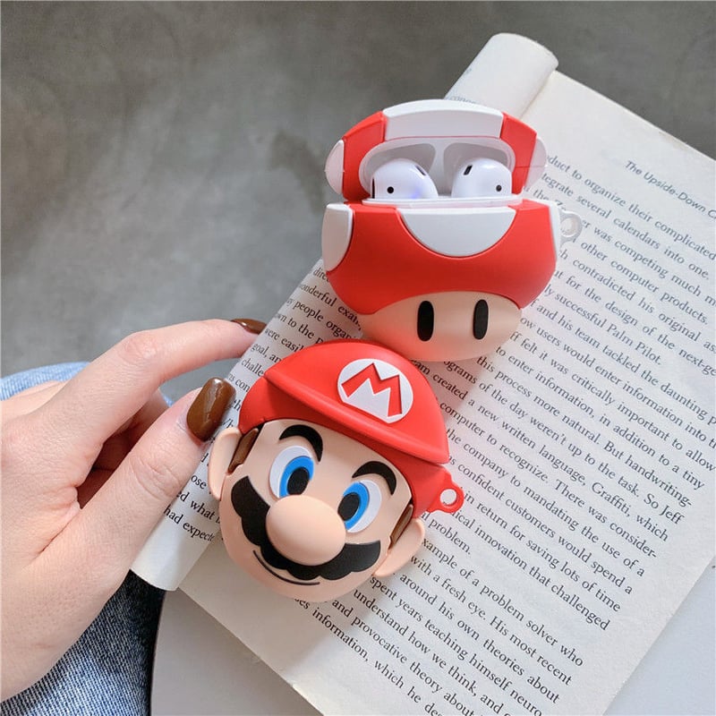 マリオ きのこ エアーポッズケース AirPods case ケース カバー