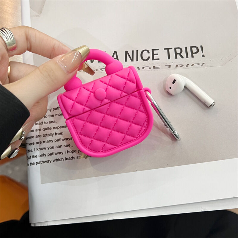 ピンク色のバービーのハンドバッグ フェミニン AirPodsケース ピンク色のバービーのハンドバッグ フェミニン AirPodsケース