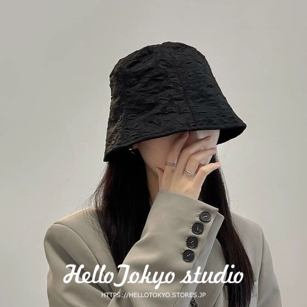 韓国ファッション バケットハット バケハ帽子 おしゃれ 無地 春 レディース帽子 Hell...