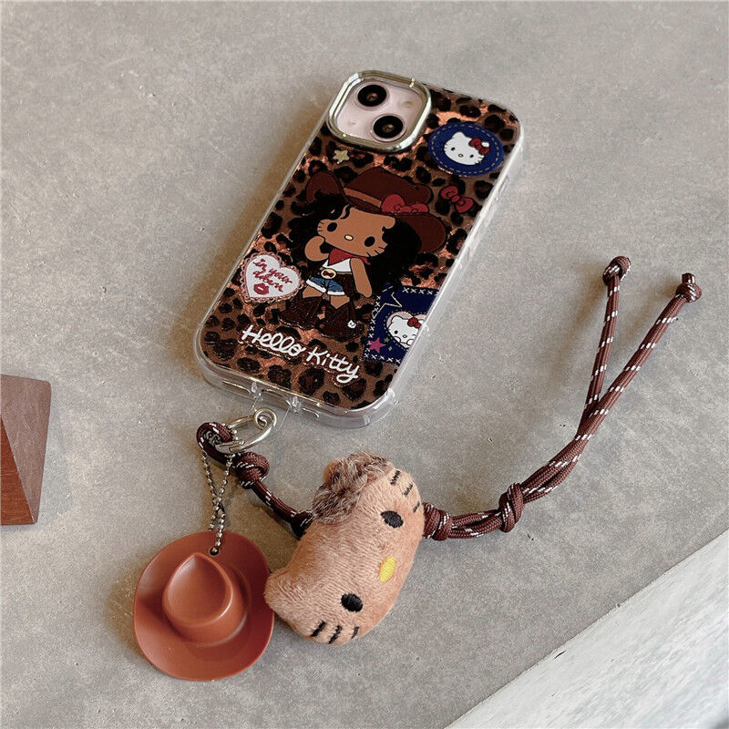 めっき 箔押し ヒョウ柄 ハローキティ アクセサリー iPhone めっき 箔押し ヒョウ柄 ハローキティ アクセサリー iPhone