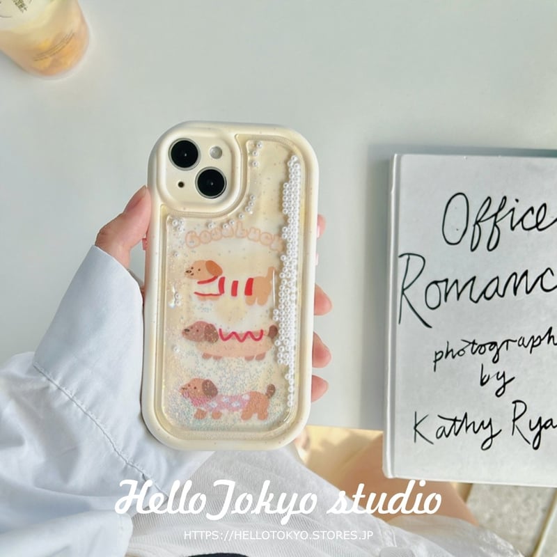 円形 流沙 ダックスフント 防止落下 iPhoneケース iPhone13 Pro 円形 流沙 ダックスフント 防止落下 iPhoneケース iPhone13 Pro