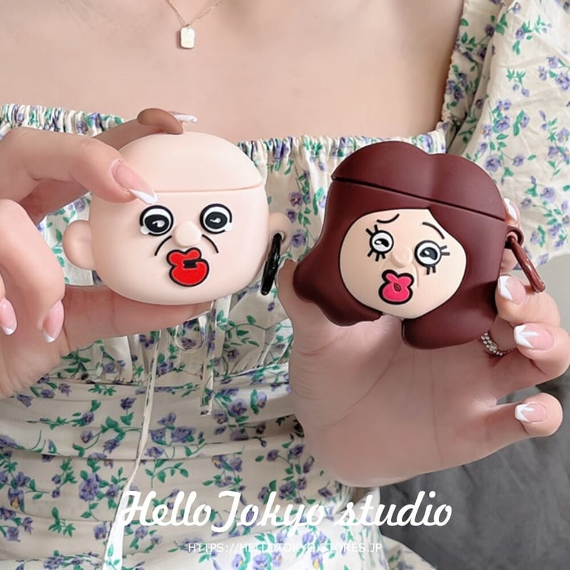 パンパンくんと彼の妻 Airpods Pro 2 ケース おしゃれ Airpods Pro 