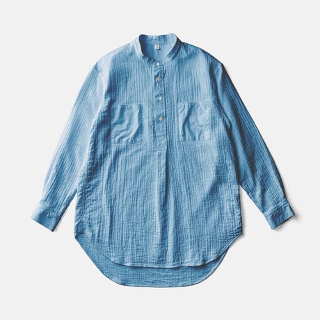 ZEN WHISPERING SEA COTTON SHIRTーASAGI INDIGO