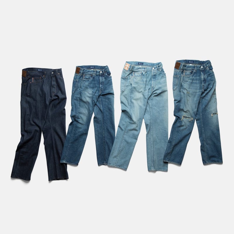 C.T.L STRAIGHT DENIM PANTS-BENGARA(INDIAN RED) 